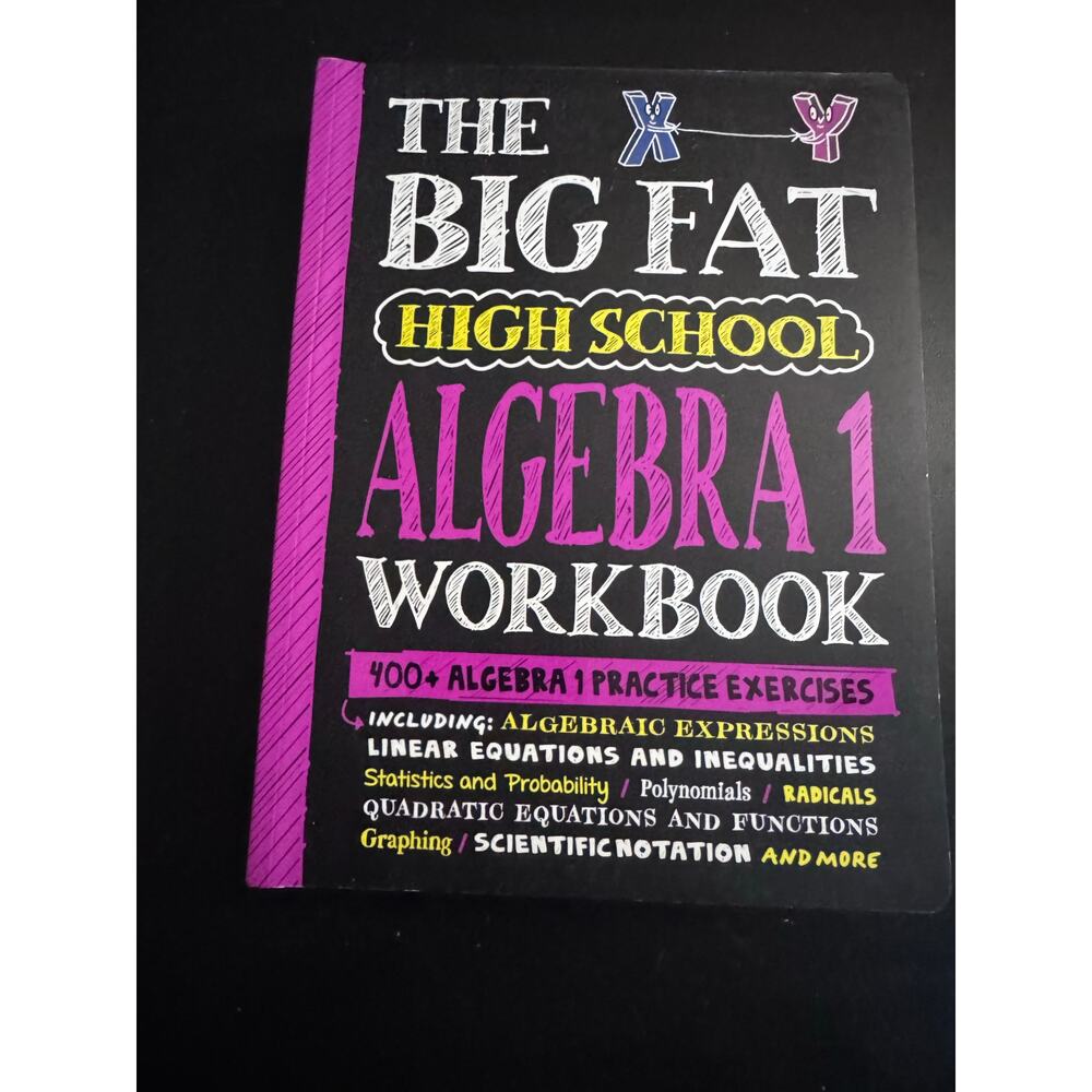 The Big Fat High School Algebra 1 Workbook New
